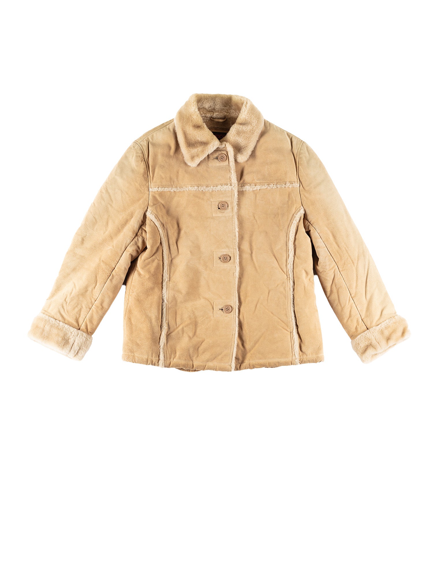 Online Vintage Store | Vintage 80's Women Faux Sheepskin Jacket in