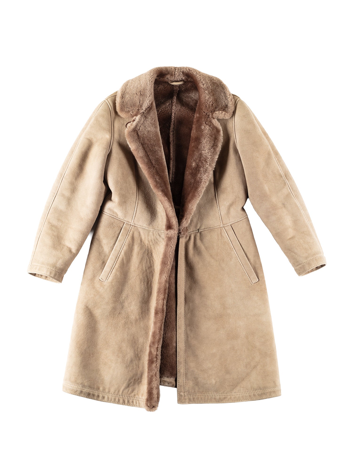 Online Vintage Store | Vintage 70's Women Sheepskin Coat in Gray
