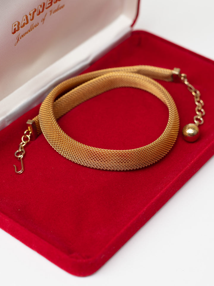 Vintage 70's Mesh Chain Necklace
