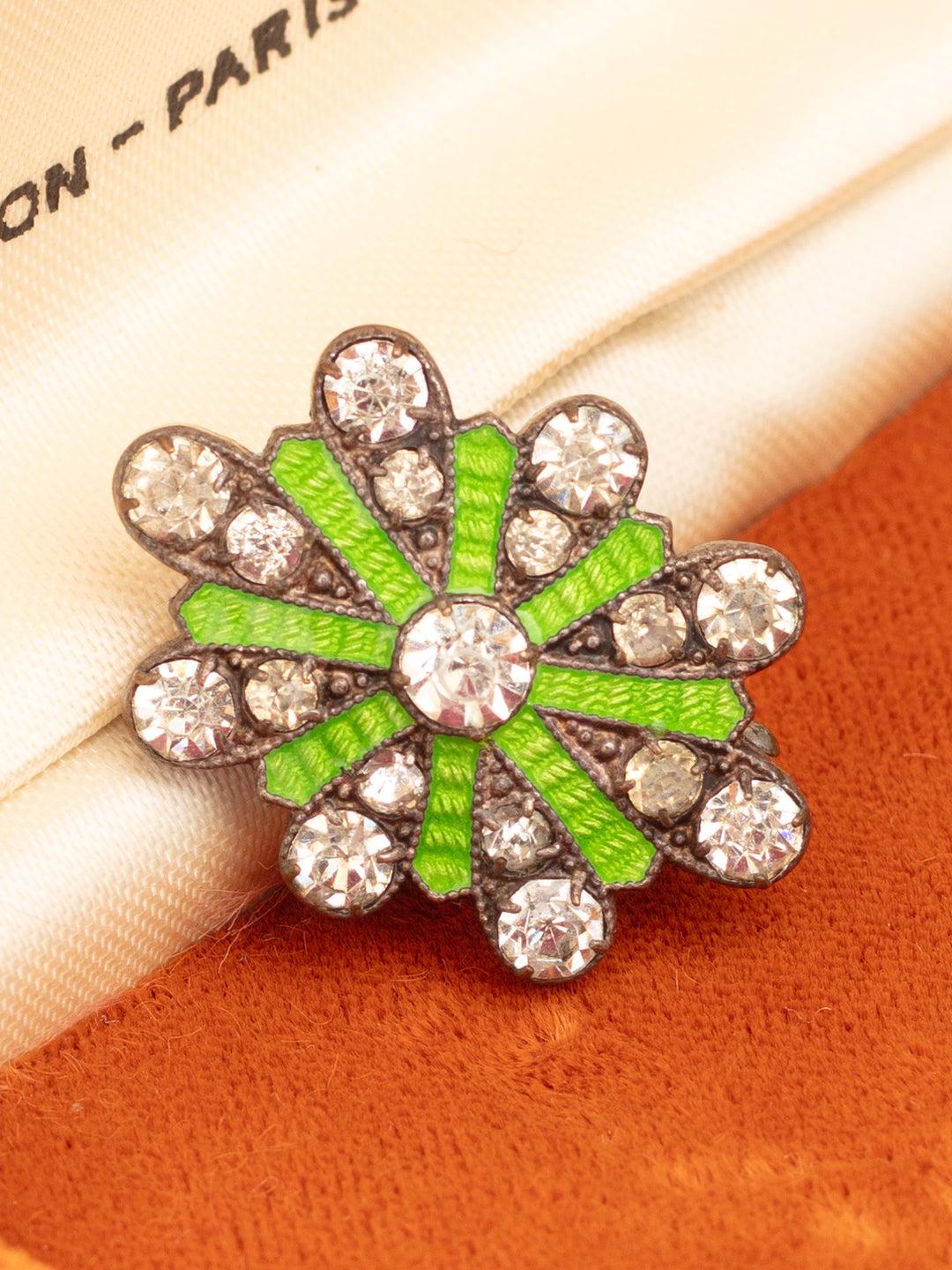 Vintage 30s Art Deco Geometric Starburst Brooch