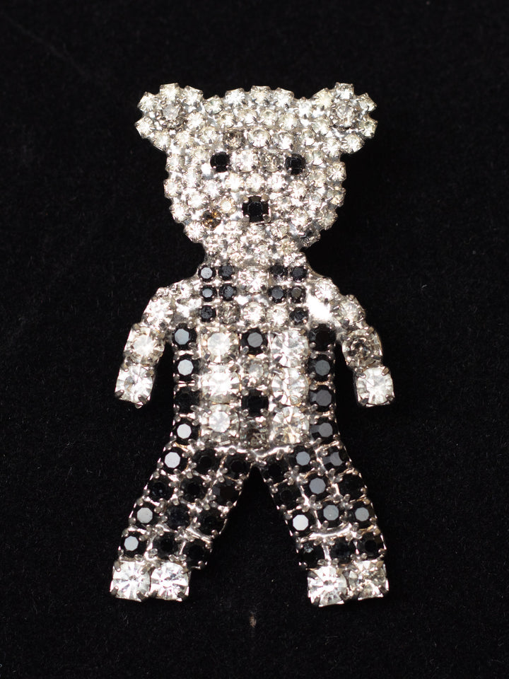 Vintage 90's Sparkly Teddy Bear Brooch