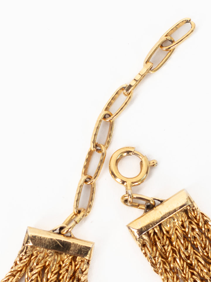 Vintage 80's Multi-Strand Rope Chain Necklace