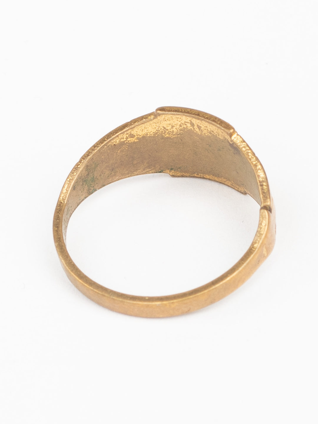 Vintage 60s Man’s Signet Ring with Textured Rectangular Face