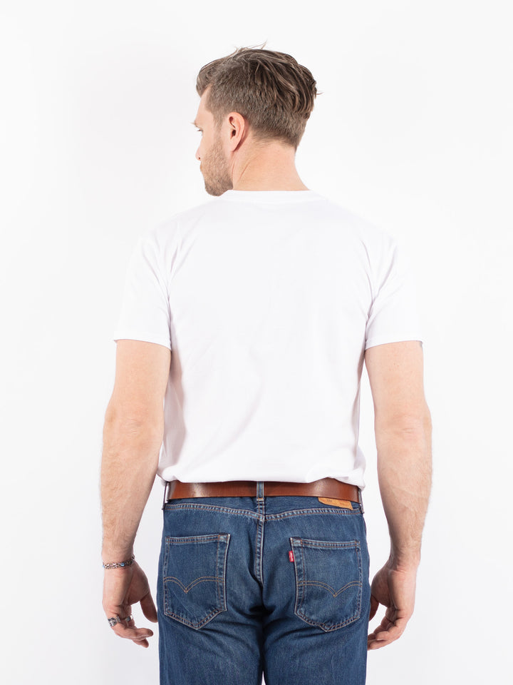 Thick Cotton Basic T-Shirt in White
