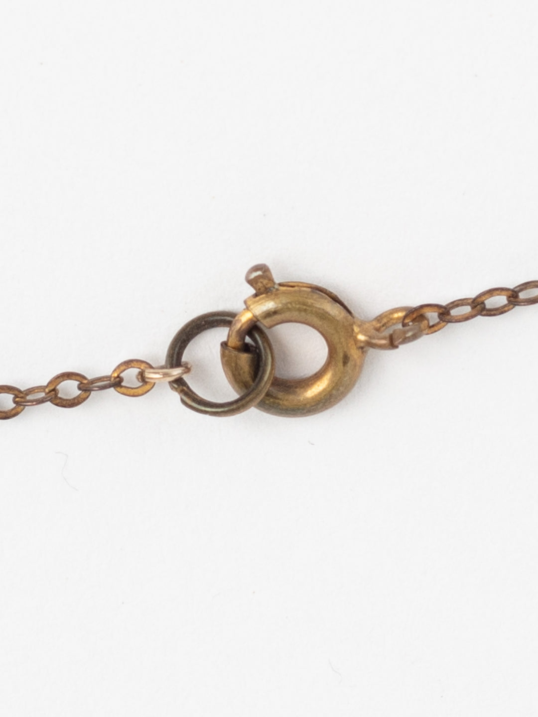 Vintage Art Deco Green Glass Bead Necklace