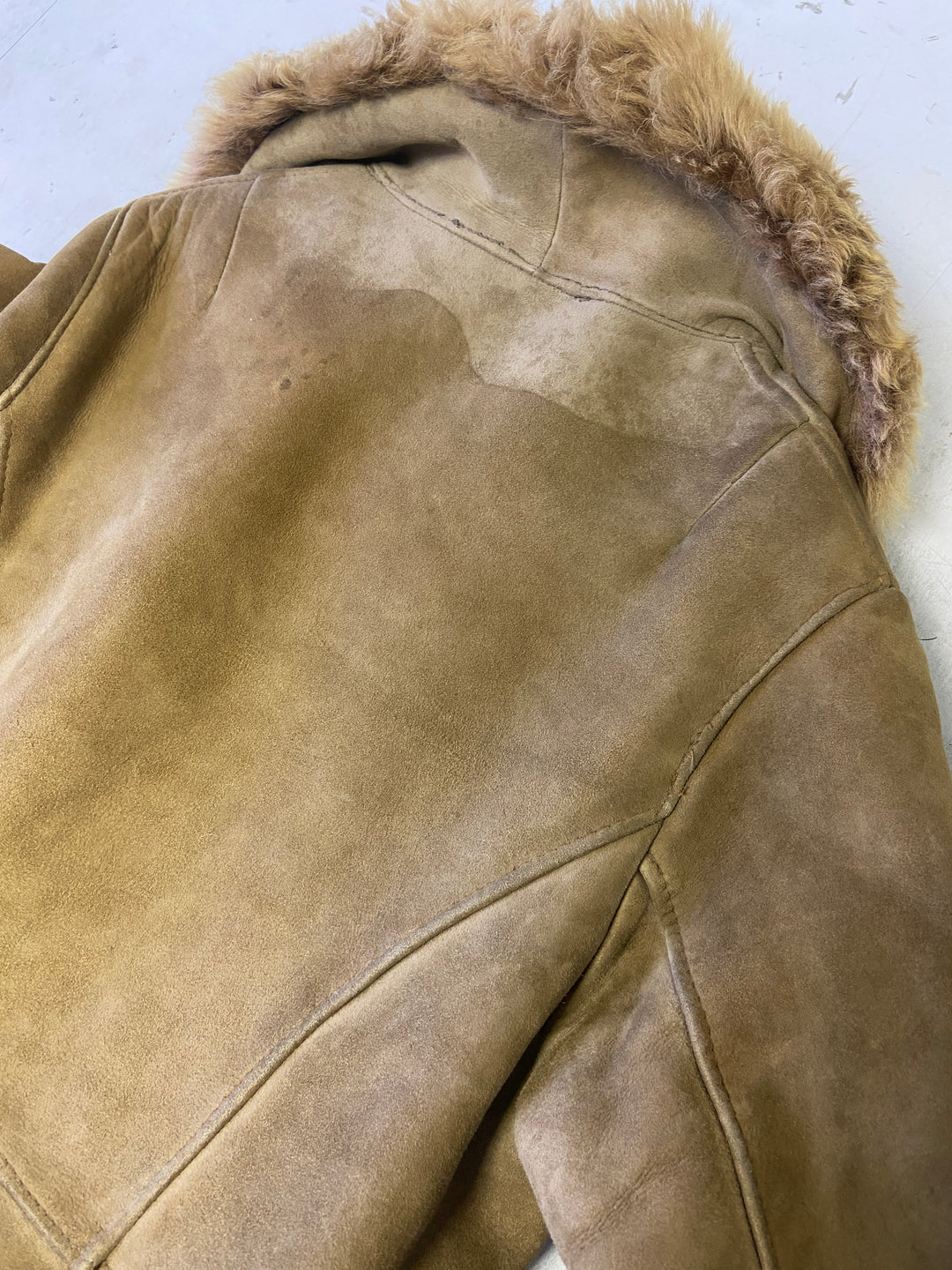 Vintage 70's Women Sheepskin Coat in BrownV9845