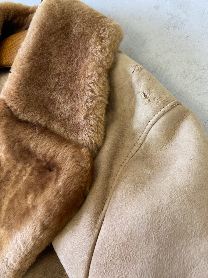 Vintage 70's Men Sheepskin in BeigeZ2142
