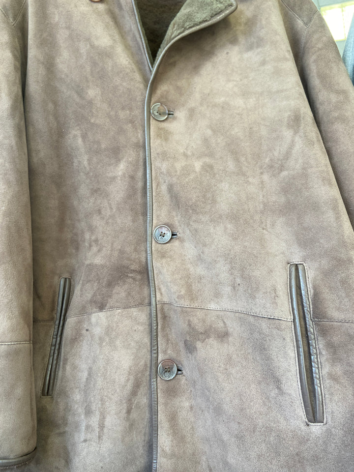 Vintage 90's Men Sheepskin in BrownZ2383