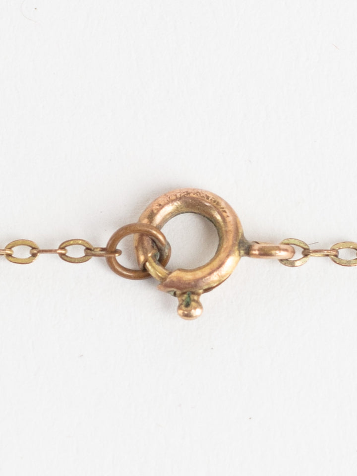 Vintage Edwardian Style Necklace with Purple Faceted Glass Beads