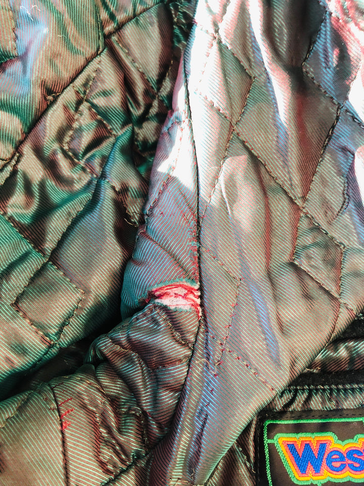 Vintage 90's Men Cashmere Wool Blend Parka Coat in Dark Grey - NorthernGrip