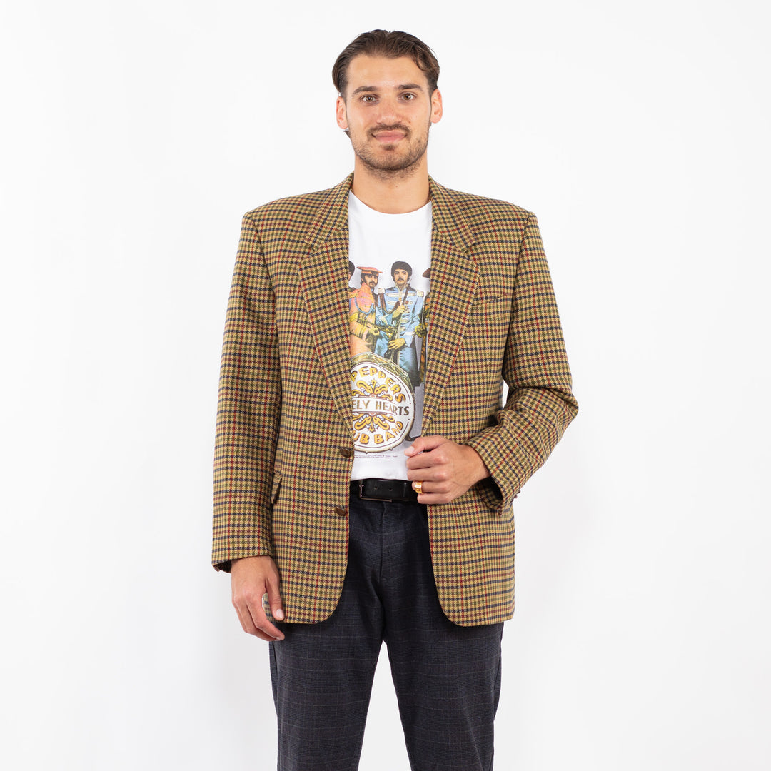 Vintage 90's Men Wool Blazer Jacket in MultiZ2151