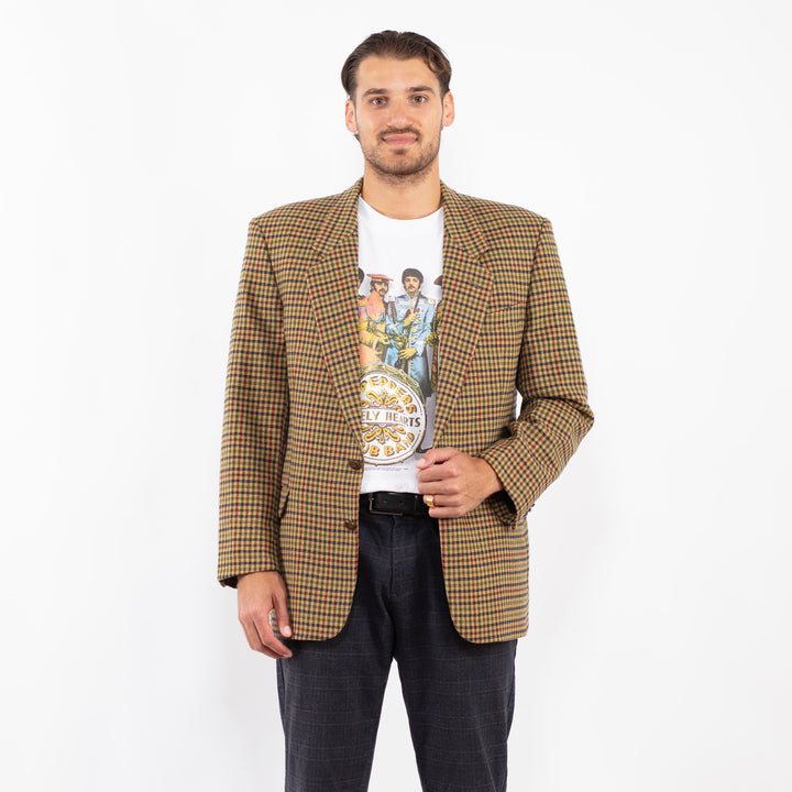 Vintage 90's Men Wool Blazer Jacket in MultiZ2151