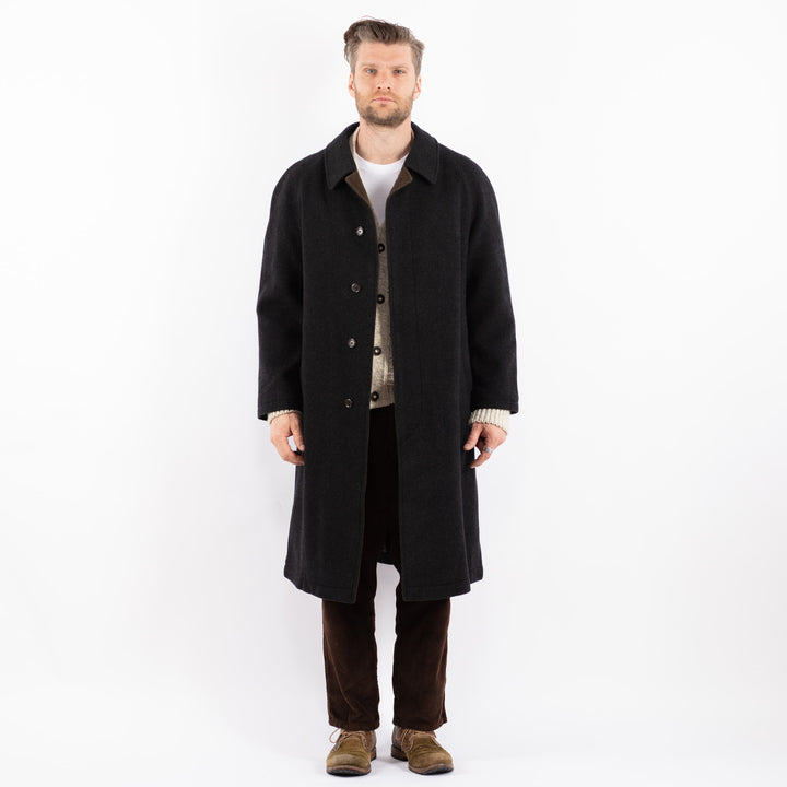 Vintage 90's Men Wool Coat in GrayZ1586