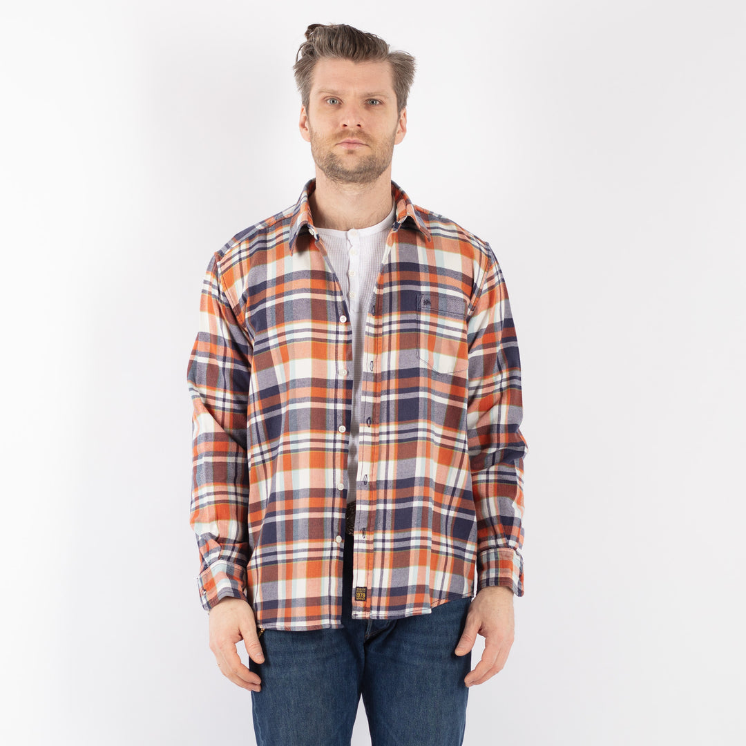 Vintage 00's Men Plaid Flannel Shirt in MultiZ1141