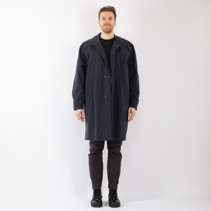 Vintage 90's Men Trench Coat in BlueZ1243