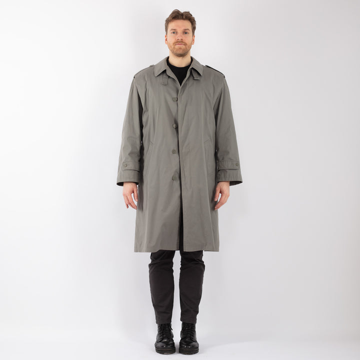 Vintage 70's Men Trench in GrayZ1244