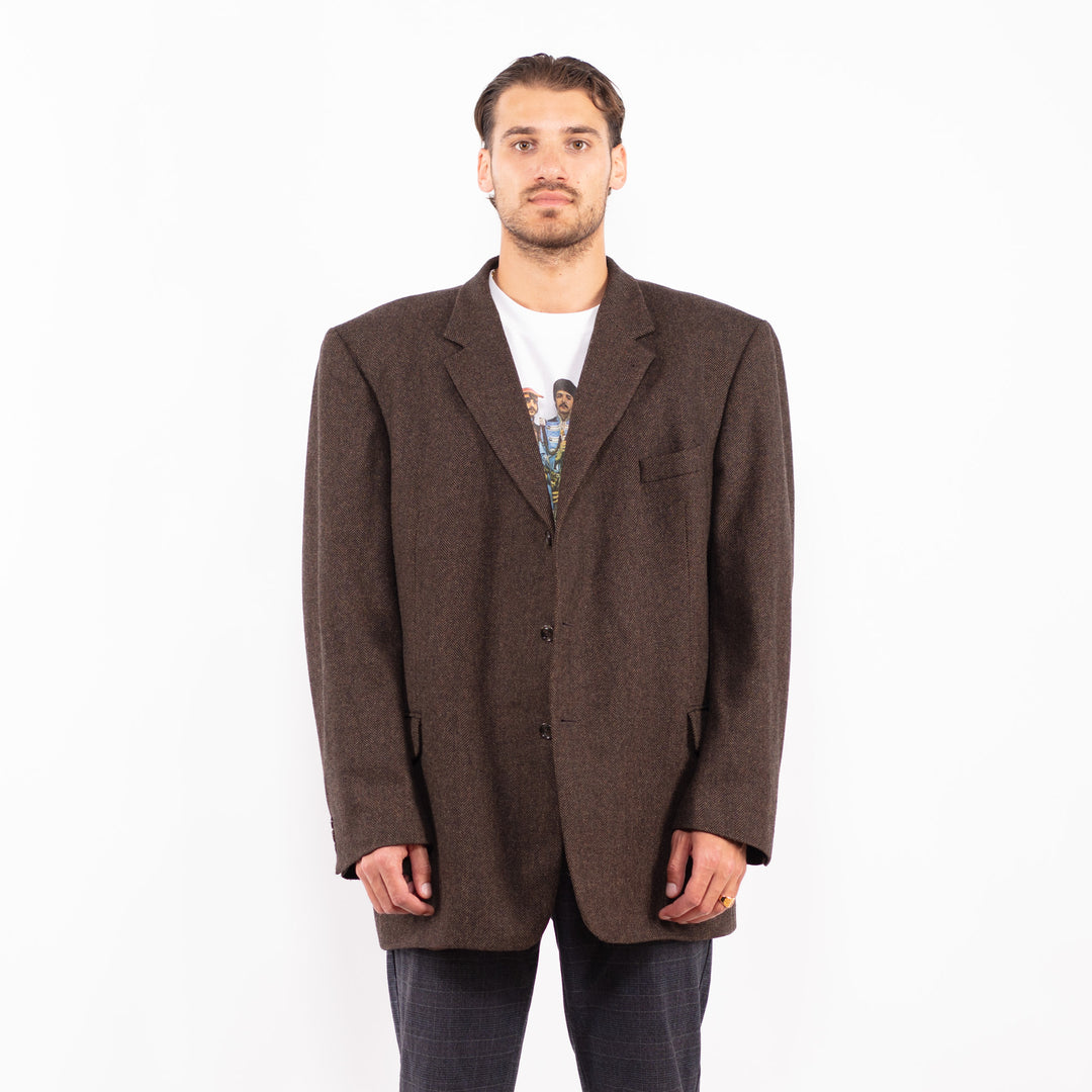 Vintage 90's Men Wool Blend Blazer Jacket in Z2156