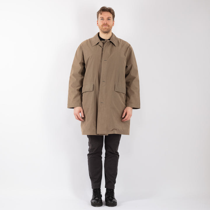 Vintage 90's Men Mac Coat in BeigeZ1250