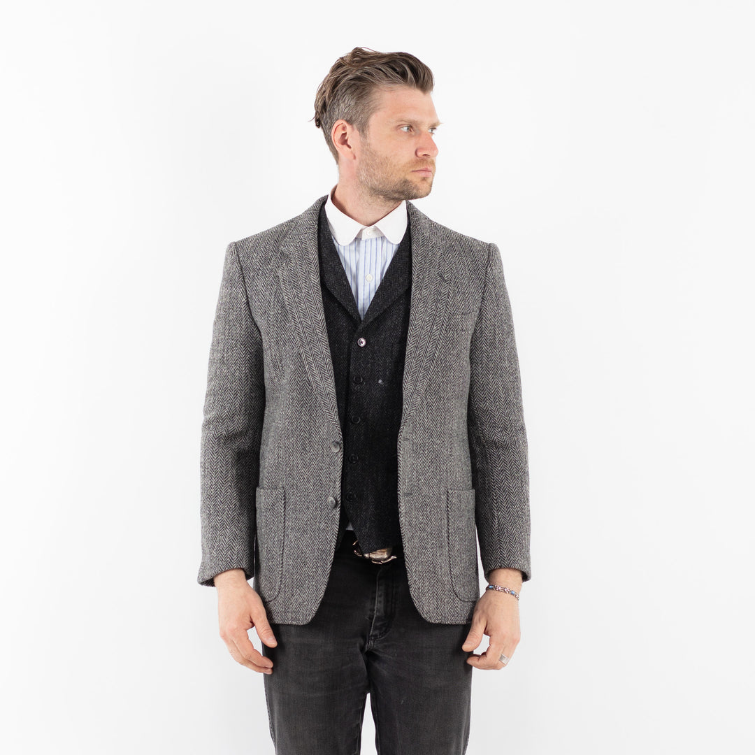 Vintage 90's Men Harris Tweed in GrayZ1726