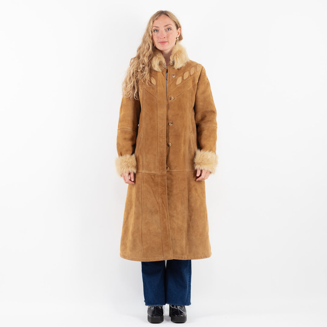 Vintage 70's Women Sheepskin in BrownV9855