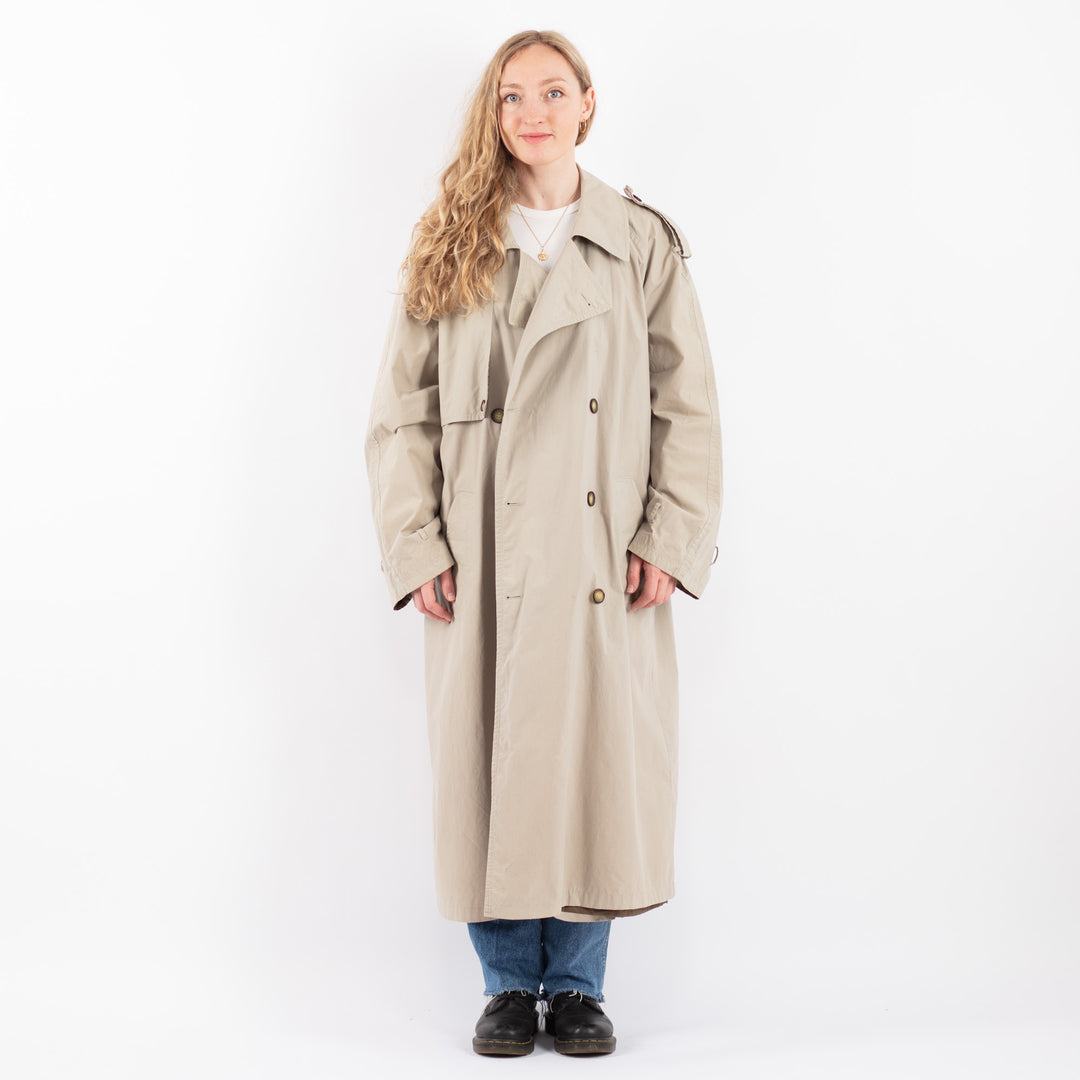 Vintage 90's Women Trench Coat in BeigeV9448