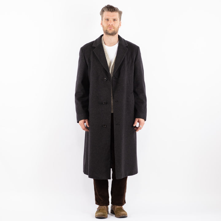 Vintage 90's Men Wool Coat in GrayZ1597