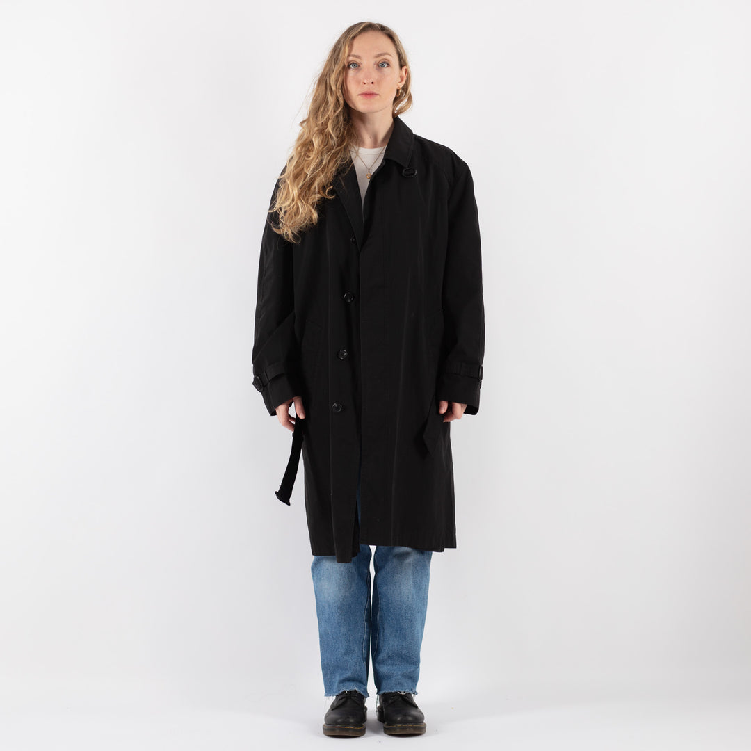 Vintage 90's Women Mac Coat in BlackV9345