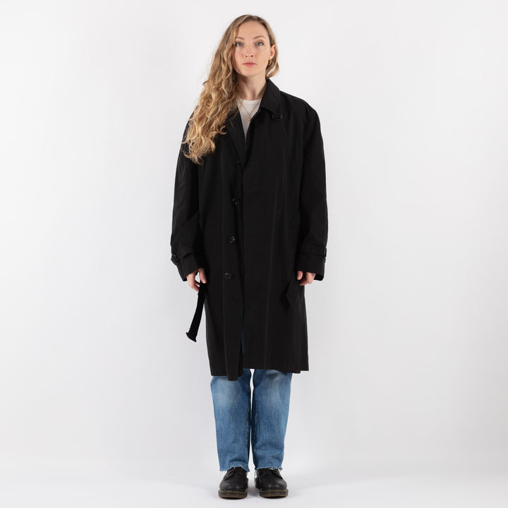 Vintage 90's Women Mac Coat in BlackV9345