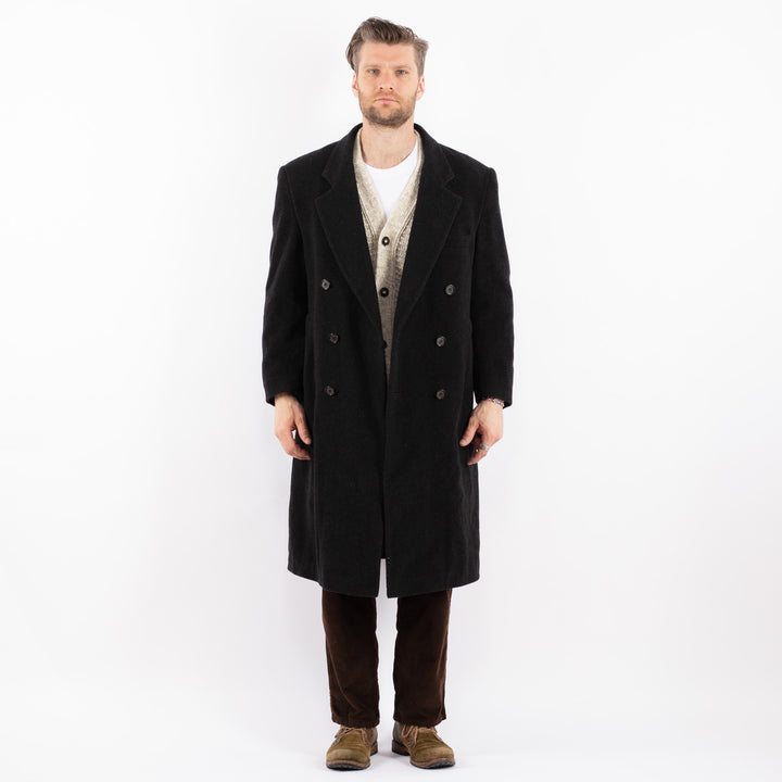 Vintage 90's Men Wool Blend Coat in GrayZ1599