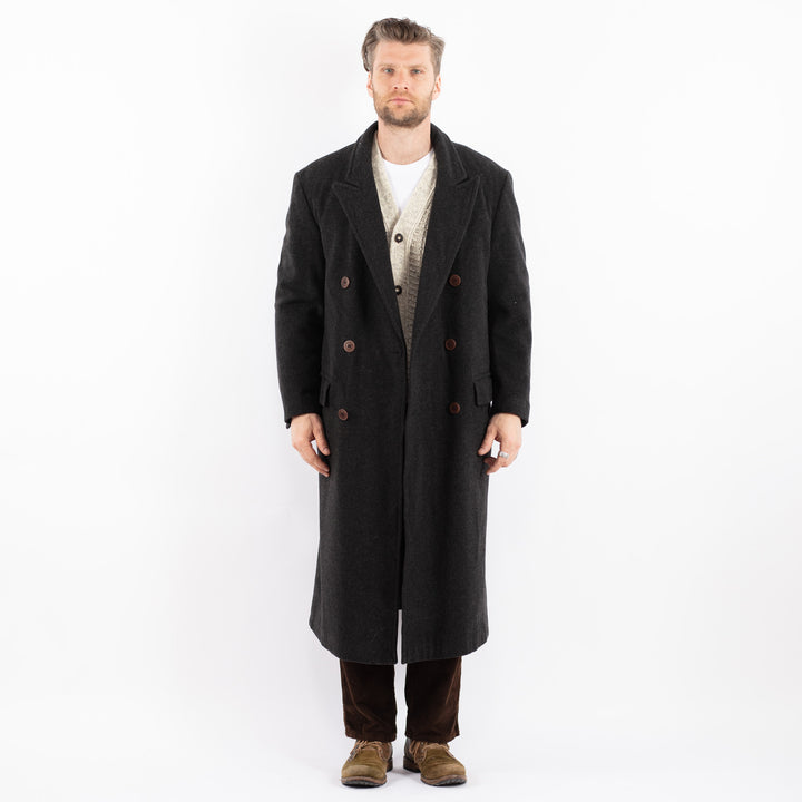 Vintage 90's Men Wool Blend Coat in GrayZ1617