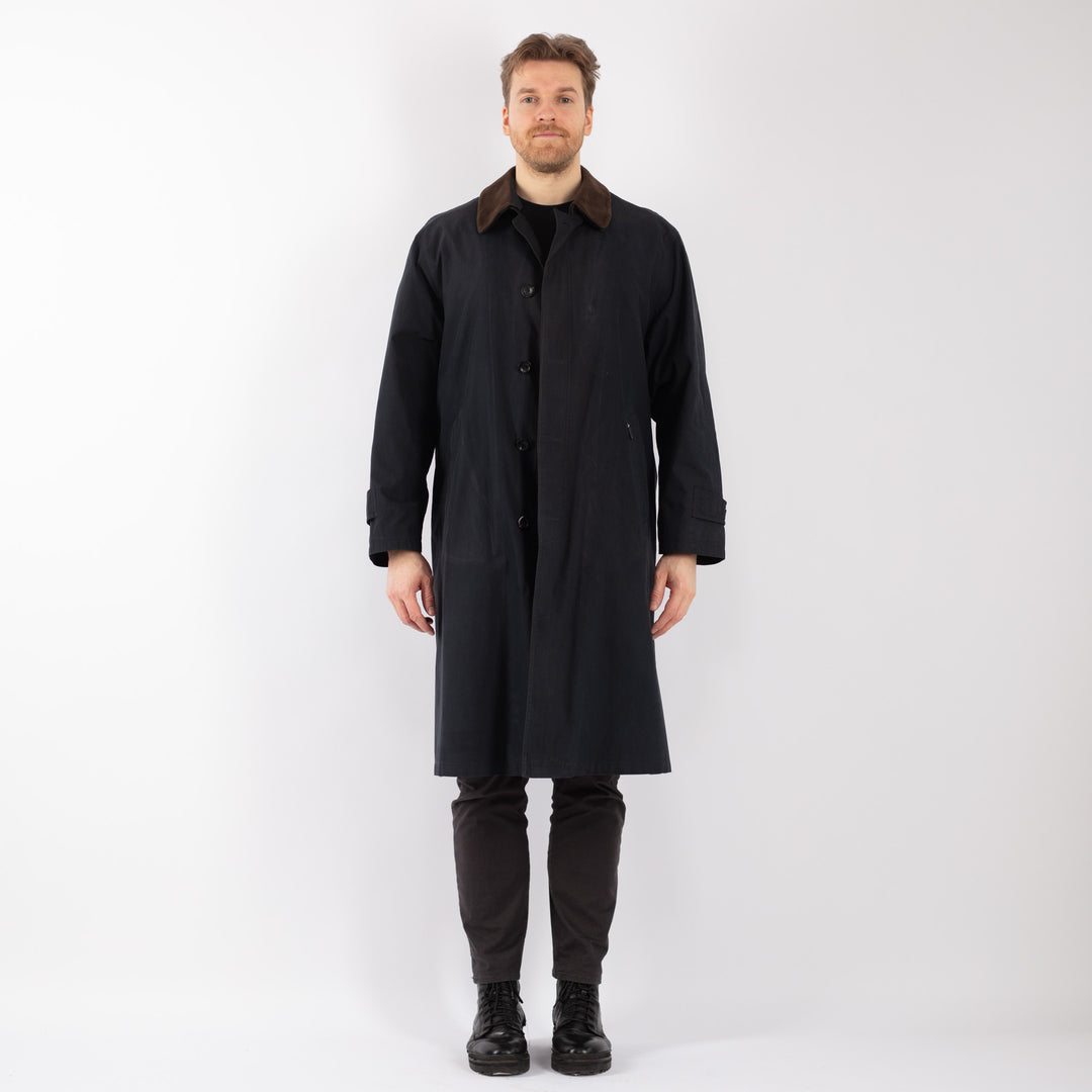 Vintage 90's Men Mac Coat in BlueZ1253