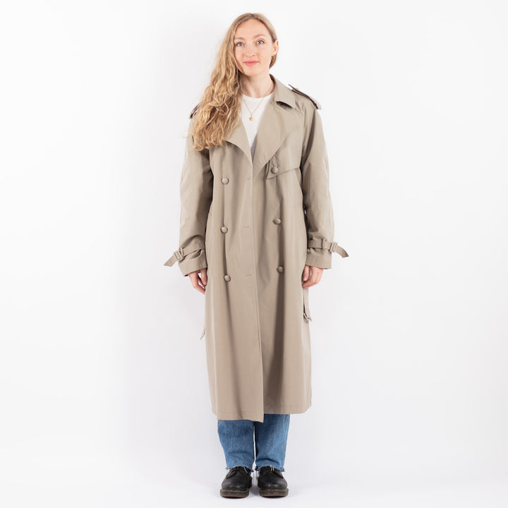 Vintage 70's Women Trench Coat in BeigeV9452