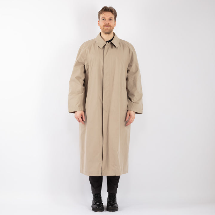Vintage 90's Men Mac Coat in BeigeZ1254