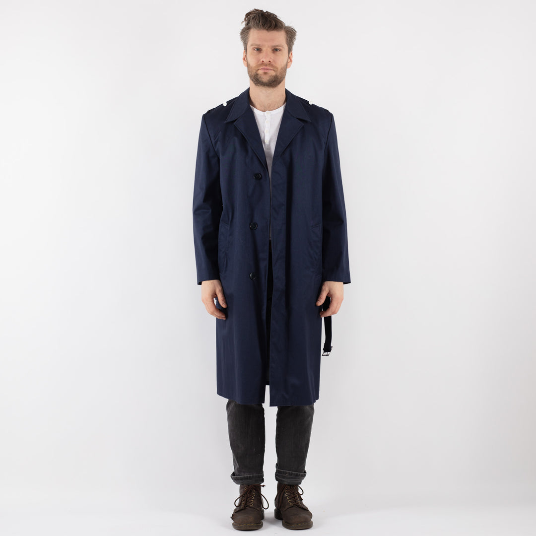 Vintage 70's Men Trench Coat in BlueZ802