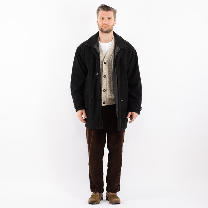 Vintage 90's Men Wool Blend Coat in GrayZ1628