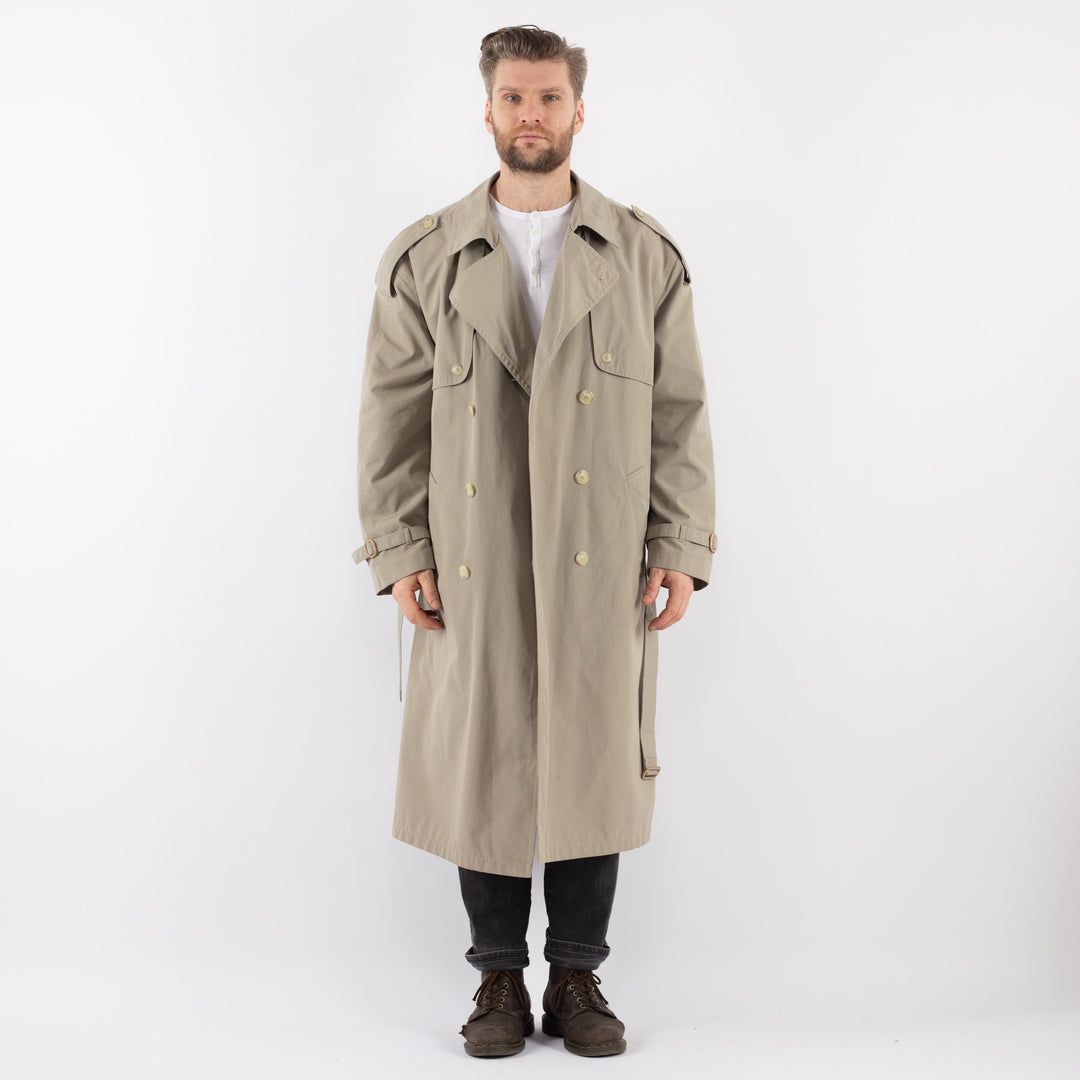 Vintage 70's Men Trench Coat in BeigeZ944