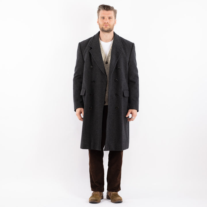 Vintage 90's Men Wool Blend Coat in GrayZ1632