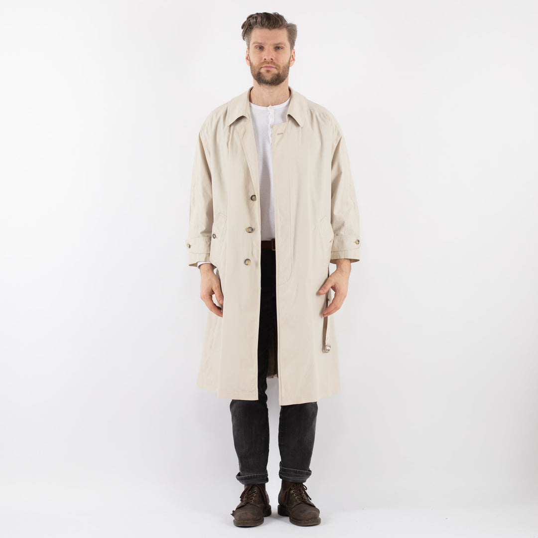 Vintage 90's Men Trench Coat in BeigeZ949