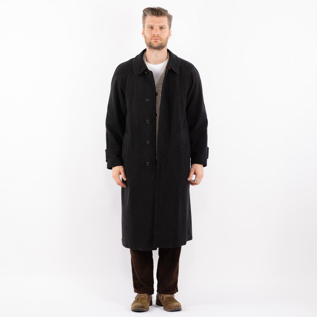 Vintage 90's Men Wool Blend Coat in GrayZ1637