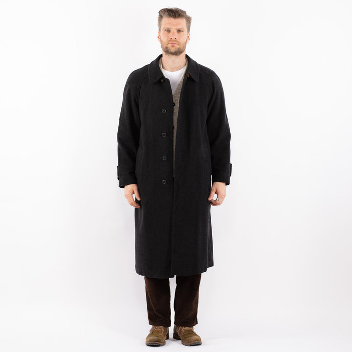 Vintage 90's Men Wool Blend Coat in GrayZ1637