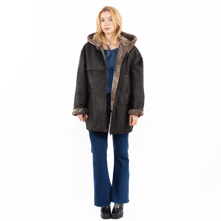 Vintage 90's Women Sheepskin in BrownA0070