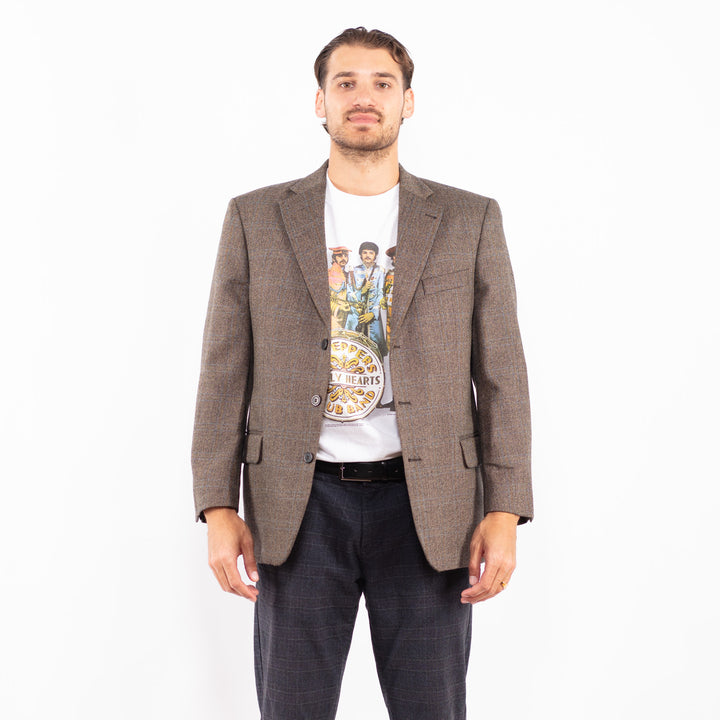 Vintage 00's Men Wool Blazer in BeigeZ2188