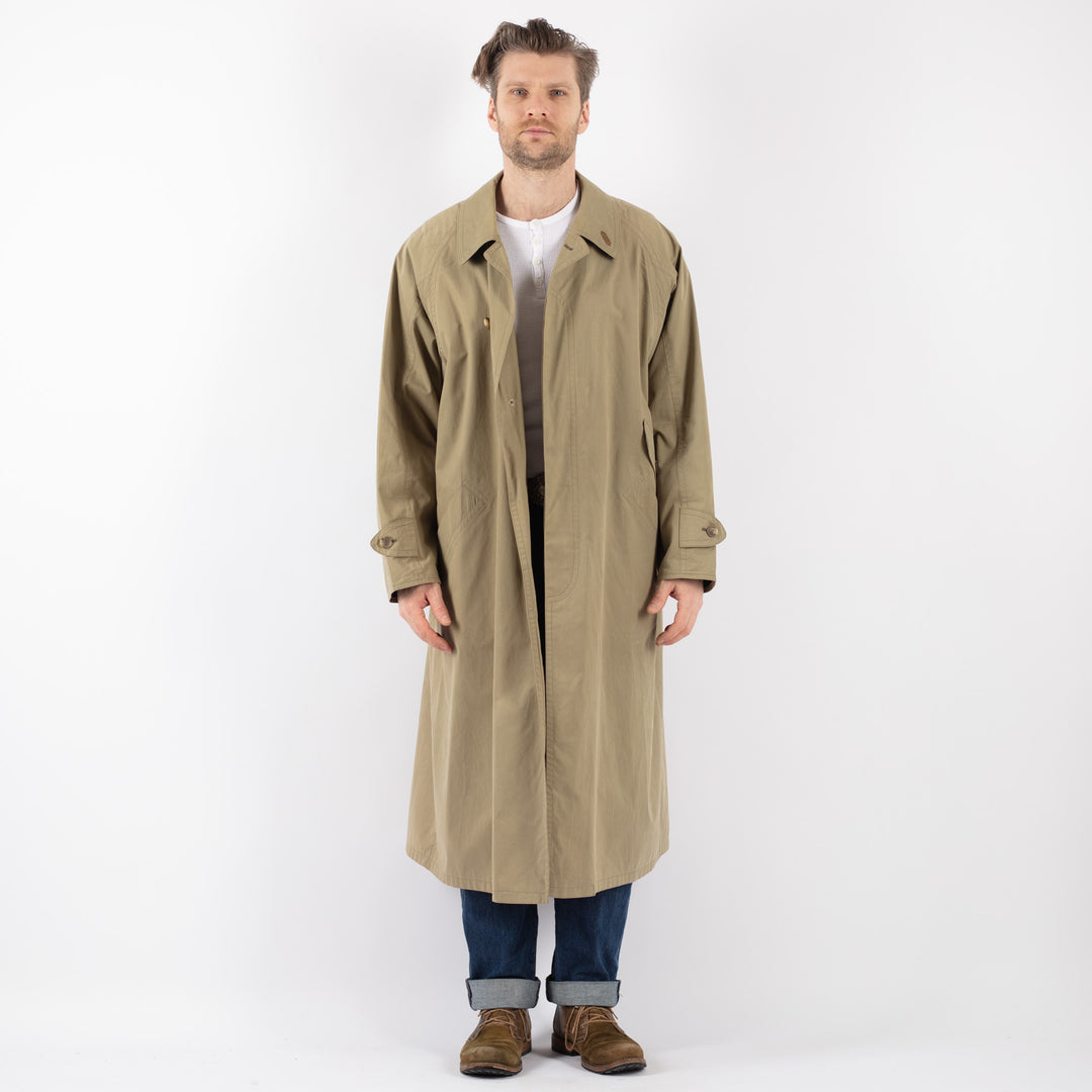Vintage 70's Men Mac Coat in BeigeZ1214