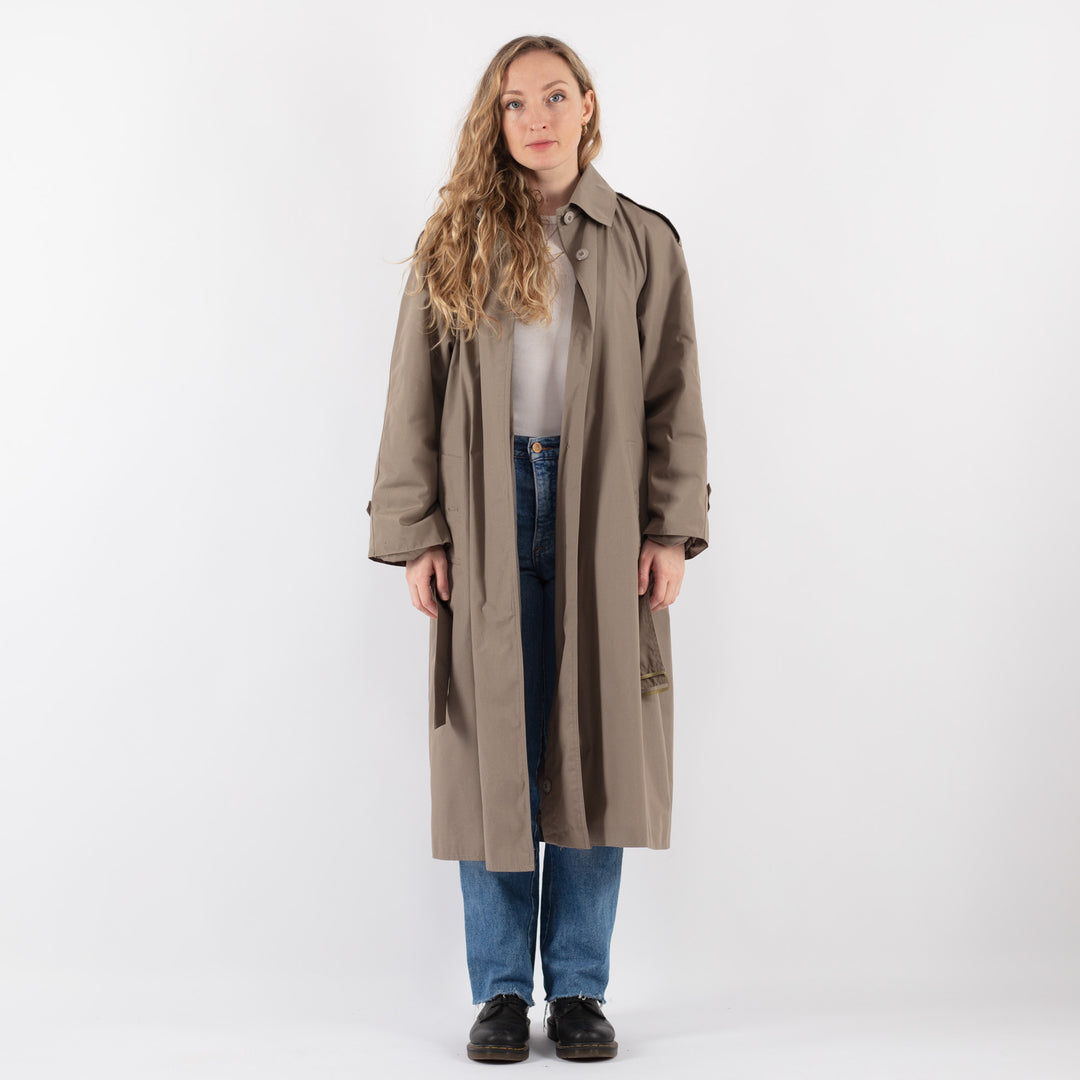 Vintage 70's Women Trench Coat in BeigeV9361