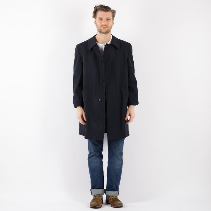Vintage 70's Men Mac Coat in BlueZ1218