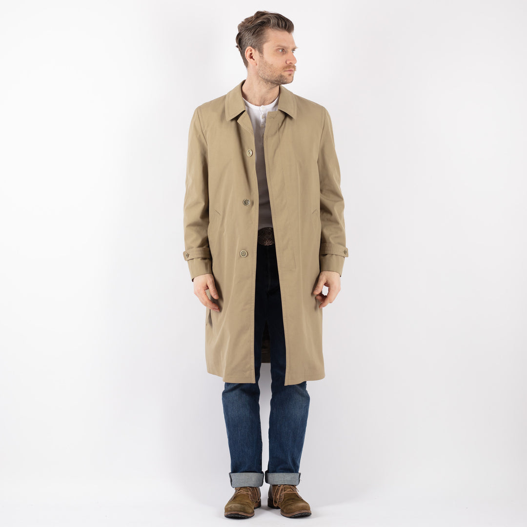 Vintage 70's Men Mac Coat in BeigeZ1220