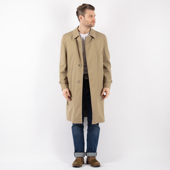Vintage 70's Men Mac Coat in BeigeZ1220