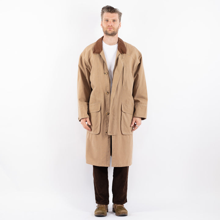 Vintage 90's Men Mac Coat in BeigeZ1657