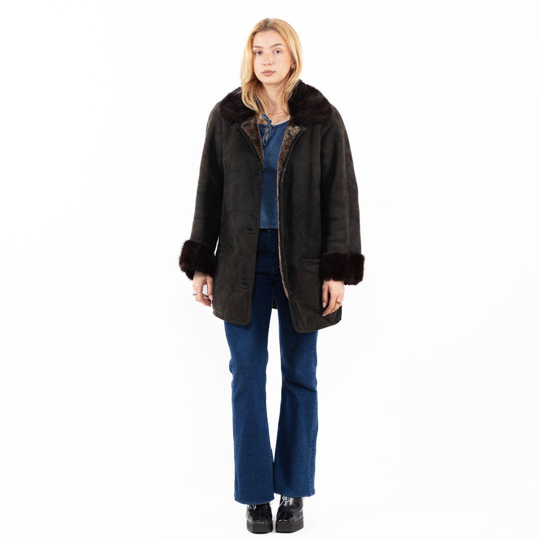 Vintage 90's Women Sheepskin Coat in A0085