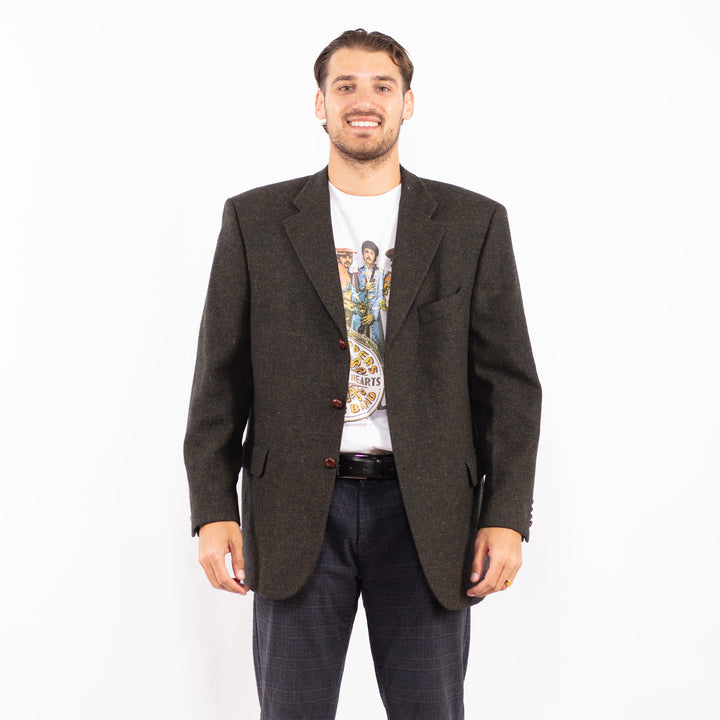 Vintage 90's Men Harris Tweed Jacket in GreenZ2204